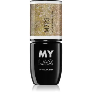 MYLAQ UV Gel Polish Gel-Nagellack Farbton My Gleaming Gold 5 ml