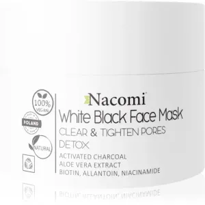 Nacomi White & Black reinigende Maske für das Gesicht 50 ml