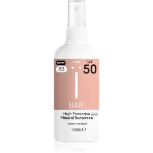 Naif Sun Mineral Sunscreen 50 SPF schützendes Sonnenspray SPF 50 100 ml