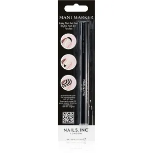 Nails Inc. Mani Marker dekorativer Nagellack Im Applikator-Stift Farbton Black 3 ml