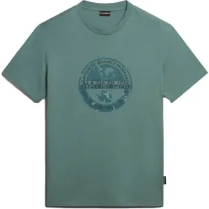 Napapijri S-BOLLO SS 1 Herrenshirt, dunkelgrün, größe M