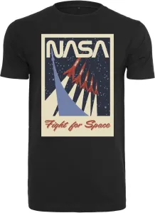 NASA Herren-T-Shirt Fight for space, schwarz #25598