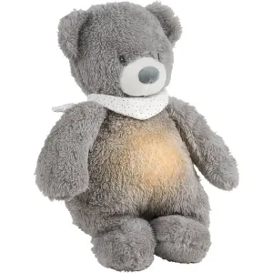 NATTOU Sleepy Bear Grey Schmusetuch mit Schrei-Sensor 0 m+ 1 St