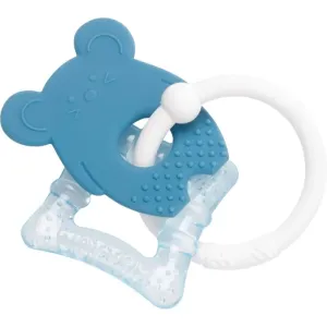 NATTOU Teether With Cooling Part Beißring mit kühlender Wirkung Blue Mouse 3 m+ 1 St