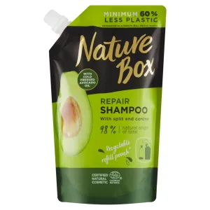 Nature Box Avocado tiefenwirksames regenerierendes Shampoo für trockeneHaarspitzen Ersatzfüllung 500 ml