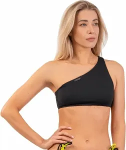 Nebbia One Shoulder Bandeau Bikini Top Black M