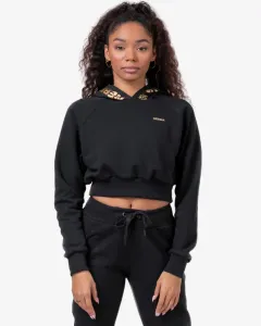 Nebbia Golden Cropped Hoodie Black M Trainingspullover