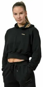 Nebbia Golden Cropped Hoodie Black S Trainingspullover