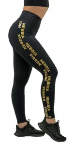 Nebbia Classic High Waist Leggings INTENSE Iconic Black/Gold S Fitness Hose