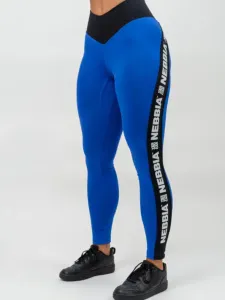 Nebbia High Waisted Side Stripe Leggings Iconic Blue S Fitness Hose