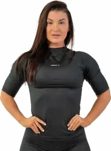 Nebbia Python SnakeSkin Mid Sleeve T-Shirt Black L Fitness T-Shirt