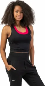 Nebbia Sporty Slim-Fit Crop Tank Top Black XS Fitness T-Shirt