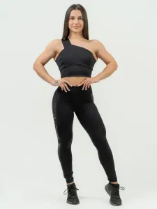 Nebbia High Support Sports Bra INTENSE Asymmetric Black L Fitness Unterwäsche