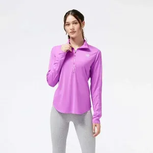 New Balance ACCELERATE HALF-ZIP Damen Sweatshirt, violett, größe L