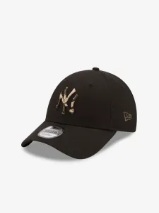 New Era New York Yankees Logo Infill Black 9Forty Kappe Schwarz