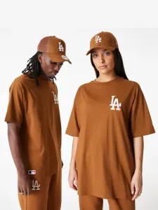 New Era LA Dodgers League Essential T-Shirt Braun #1292790
