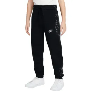Nike NSW PANT CLUB AOP B Jungen Trainingshose, schwarz, größe M