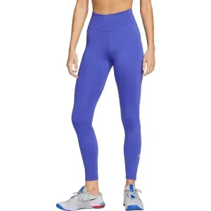 Nike ONE DF MR TGT W Damen Sportleggings, blau, größe L