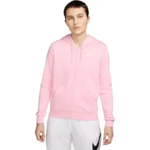 Nike NSW CLUB FLC FZ HOODIE STD Damen Sweatshirt, rosa, größe L