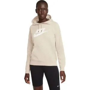 Nike NSW ESSNTL FLC GX HOODIE W Damen Sweatshirt, beige, größe L
