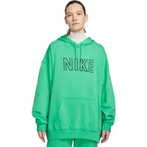 Nike NSW FT OS FLC PO HOODIE SW Damen Sweatshirt, grün, größe M