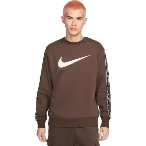 Nike NSW REPEAT SW FLC CREW BB Herren Sweatshirt, braun, größe XL
