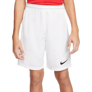 Nike DRI-FIT PARK 3 JR TQO Fußballshorts für Jungs, weiß, größe L
