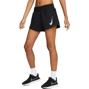 Nike SWOOSH SHORT VENEER VERS Damenshorts, schwarz, größe S