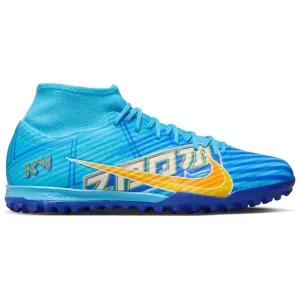Nike ZOOM MERCURIAL SUPERFLY 9 ACADEMY KM TF Turf Fußballschuhe, blau, größe 44