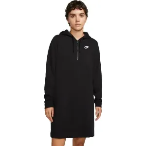 Nike NSW CLUB FLC DRESS Kleid, schwarz, größe L