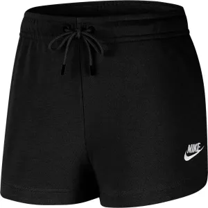 Nike NSW ESSNTL SHORT FT W Damen Sportshorts, schwarz, größe L