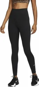 Nike Dri-Fit One Womens High-Rise Leggings Black/White L Fitness Hose