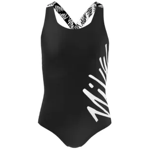 Nike SCRIPT LOGO Mädchen Badeanzug, schwarz, größe L