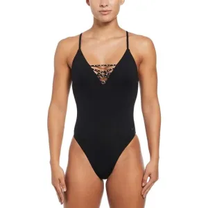 Nike SNEAKERKINI Damen Badeanzug, schwarz, größe XL