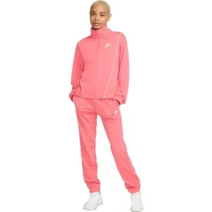 Nike NSW ESSNTL PQE TRK SUIT W Damen Trainingsanzug, rosa, größe L