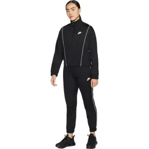 Nike NSW ESSNTL PQE TRK SUIT W Damen Trainingsanzug, schwarz, größe L