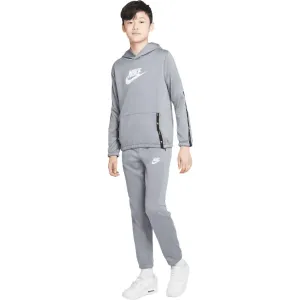 Nike NSW TRACKSUIT POLY BACK Jungen Trainingsanzug, grau, größe M