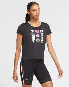 Nike Icon Clash Run T-Shirt Schwarz