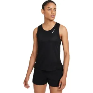 Nike DF RACE SINGLET W Damen Lauftop, schwarz, größe XS