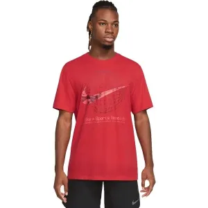 Nike DF TEE WC2 Herrenshirt, rot, größe XL
