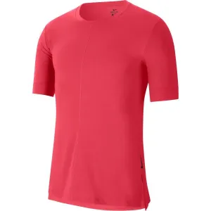 Nike DF TOP SS YOGA M Herren Trainingsshirt, rosa, größe S