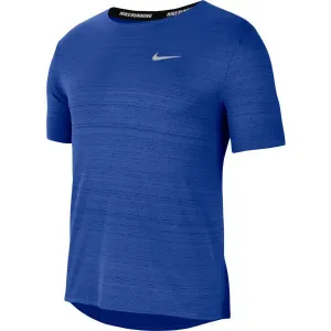 Nike DRI-FIT MILER Herren Laufshirt, blau, größe L