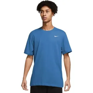 Nike DRY TEE DFC CREW SOLID M Herren Trainingsshirt, blau, größe M