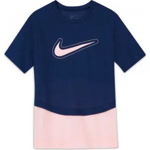 Nike DRY TROPHY SS TOP G Mädchen Sportshirt, dunkelblau, größe L