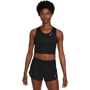 Nike FAST DF CROP TANK Damen Tank Top, schwarz, größe XL