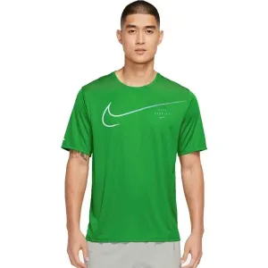 Nike M NK DF UV RUN DVN MILER GX SS Herren Laufshirt, grün, größe XL