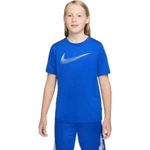 Nike NK DF HBR SS TOP Jungenshirt, blau, größe M