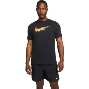 Nike NK DF TEE HERITAGE Herrenshirt, schwarz, größe L