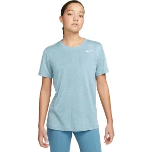 Nike NK DF TEE RLGD LBR Damen Sportshirt, hellblau, größe M