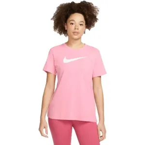 Nike NK DF TEE SWOOSH Damenshirt, rosa, größe L